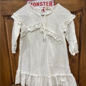 Hayden Cream Textured Girls' Top